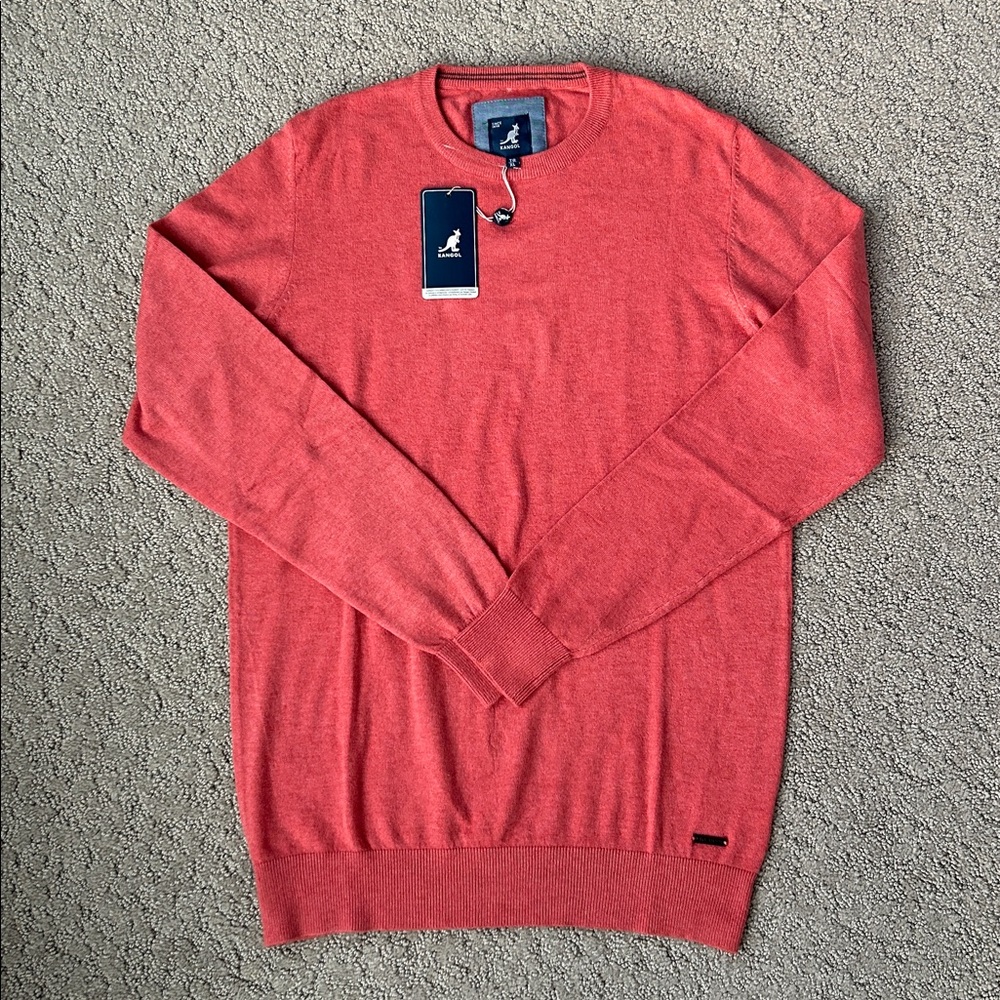 Kangol Crewneck Sweater Premium Super Soft 12 Gauge Lightweight Pullover XL NEW